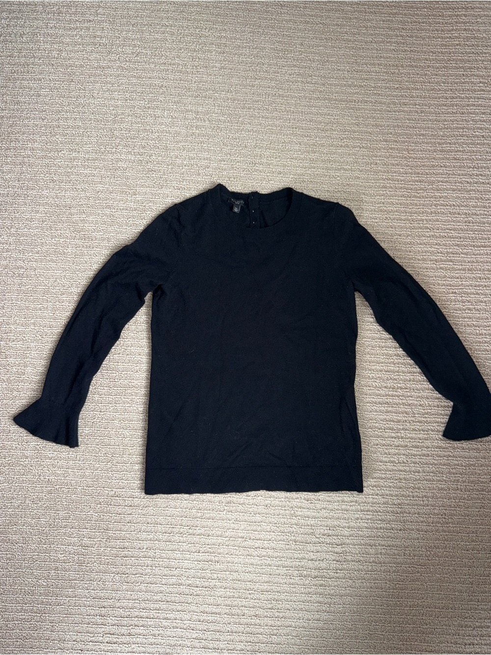 Talbots Black Sweater with Flared sleeves